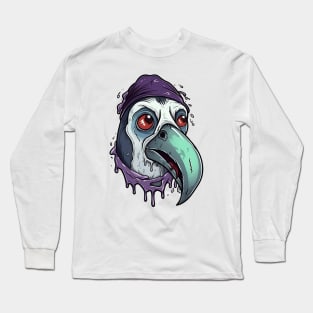 Undead Zombie Penguin Long Sleeve T-Shirt